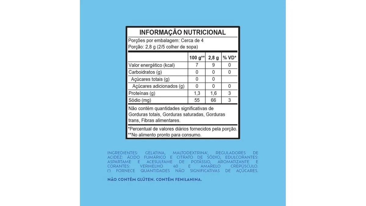 Gelatina em pó Royal Zero Açúcar Morango 12g